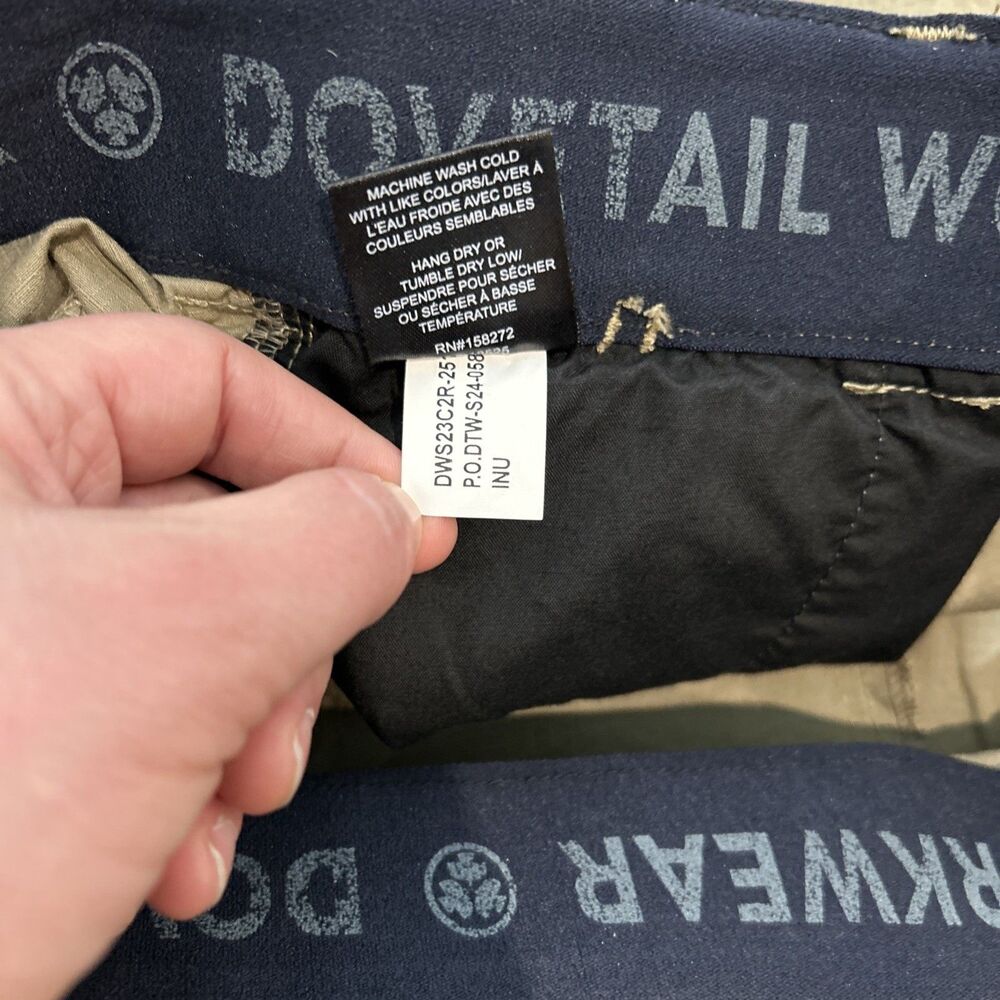 Dovetail Workwear Cargo Shorts Size 4 X 11" Inseam Outdoor Hiking Khaki - Picture 9 of 9